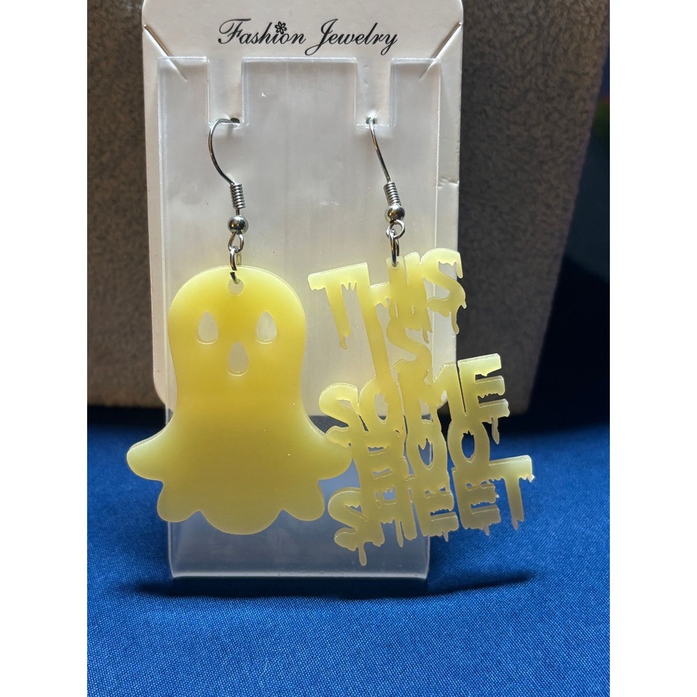 #42. Glow-in-the-dark Ghost Earrings